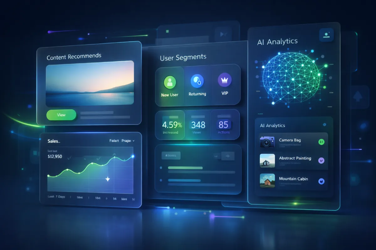 AI персонализација и аналитика - модерен веб дизајн трендови македонија 2026