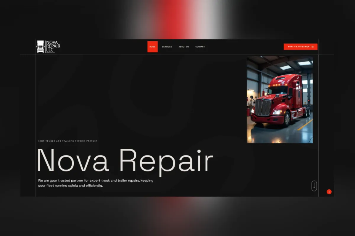 Веб дизајн трендови 2026 во Македонија – минималистички распоред со јасна структура, многу простор и истакнат CTA копче (QWERTY.mk).